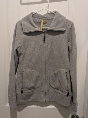 Lole Gray Full-Zip Women's Sweater Jacket